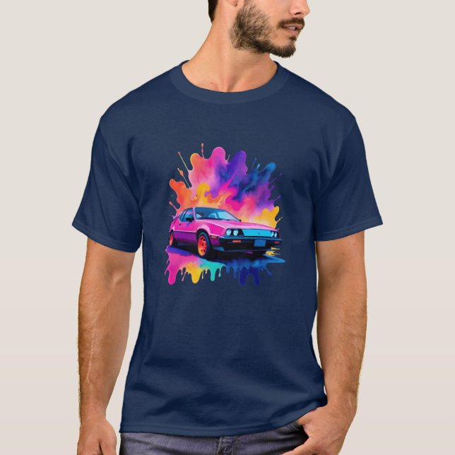 T-shirt Neon Echoes Car (Devant)