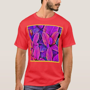 T-shirt Neon Elegance Vivid Leaf Radiation