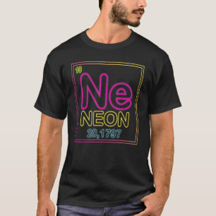 T-shirt Neon Element Of The Chemistry Periodic Table for S