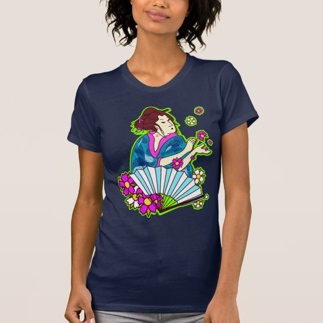 T-shirt NEON geisha (Devant)