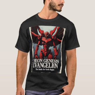 T-shirt Neon Genesis Evangelion The Battle