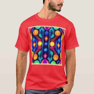 T-shirt Neon Geometry Mandala Art