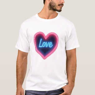 T-shirt Neon heart