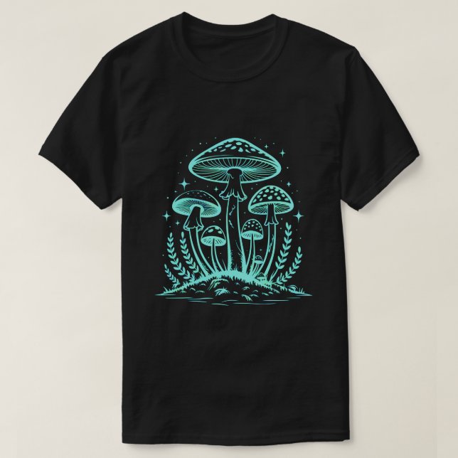 T-shirt Neon Magic Mushrooms (Design devant)