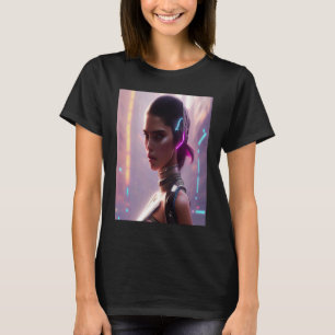 T-shirt Neon Multicolor Vibrant Femme Look Glam Blue Turqu
