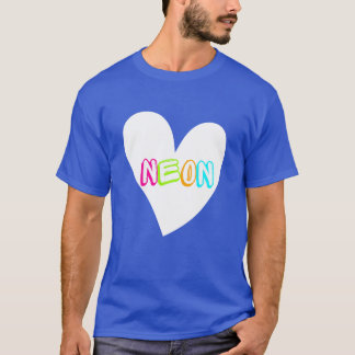 T-shirt Neon Neon Heart WHT