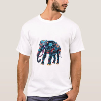 T-shirt Neon Robo Elephant Tee
