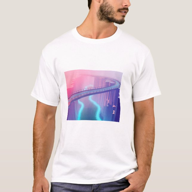 T-shirt Neon Skybridge Dreamscape (Devant)