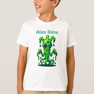 T-shirt Neon Slime Monster - Cool Déplaisant Alien Design
