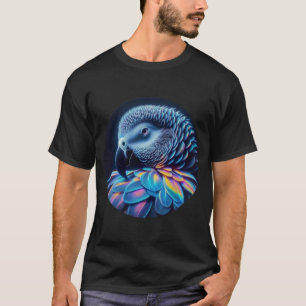 T-shirt Neon Smokey African Grey Majesty