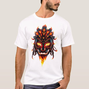 T-shirt Neon Tribal Face Art