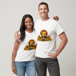 T-shirt Néos Kawaii Zodiaque Lion