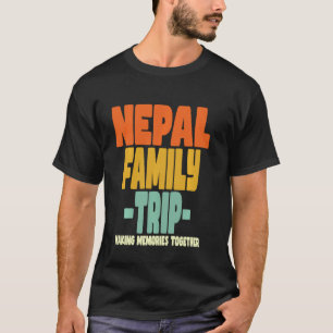 T-shirt Népal Famille Voyage Vacances Népal