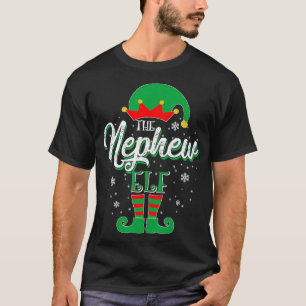 T-shirt Nephew Elf Famille Correspondant Groupe de Noël Ca