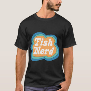 T-shirt Nerd de poissons (Jaune sur Vert)