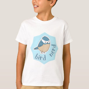 T-shirt nerd des oiseaux mignon oiseau bleu