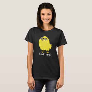 T-shirt nerd d'oiseau (foncé)
