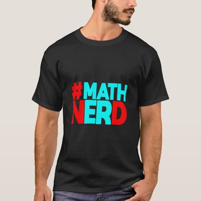 T-shirt Nerd en maths (Devant)