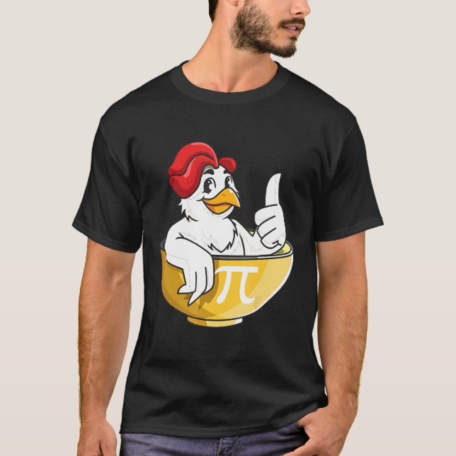 T-shirt nerd geek de maths sur le poulet Pot Pie a (Devant)