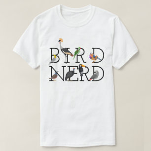 T-shirt Nerd pour les oiseaux amusants