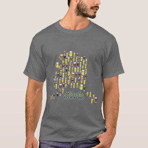 T-shirt Nerds de bière Alaska surdimensionnés