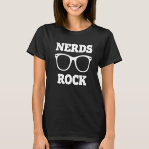 T-shirt Nerds Rock Gamer Geek Fun mignon Garçon Nerd fille