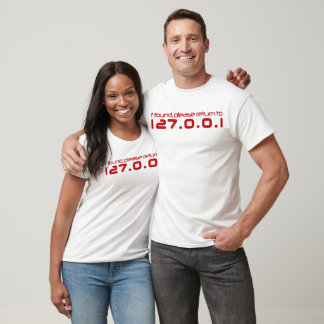 T-shirt "Nerds" S'il vous plaît retourner à la maison Mens