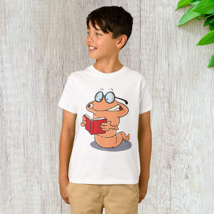 T-shirt Nerdy Bookworm Lire Un Livre