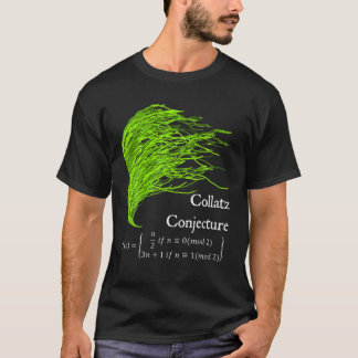 T-shirt Nerdy Collatz Conjecture 3n 1 Math des algues vert