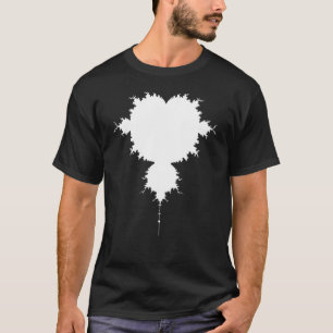 T-shirt Nerdy Mandelbrot White Fractal Chaos Physique Math