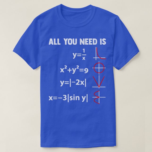 T-shirt Nerdy Math Equation Mathematics Science Geometry  (Design devant)