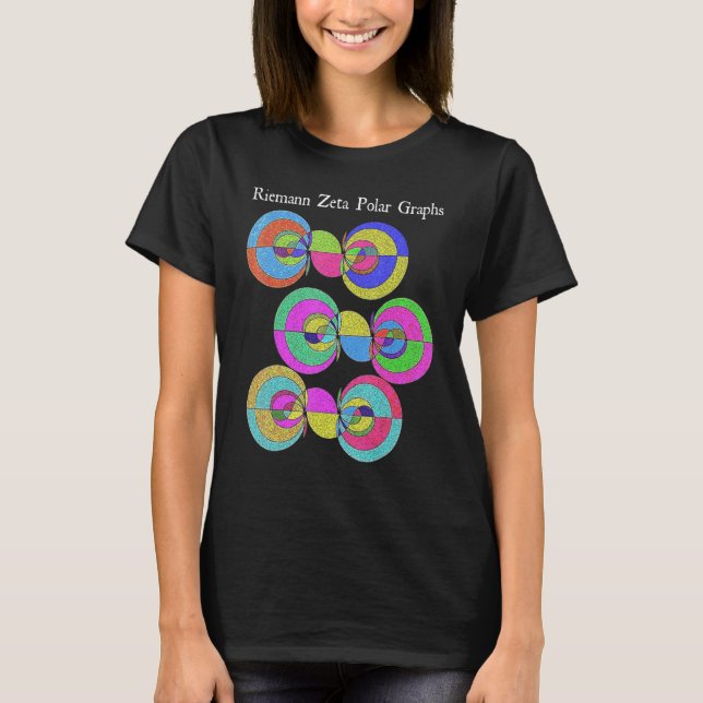 T-shirt Nerdy Riemann Zeta Polar Graphs Math Analysis Teac (Devant)