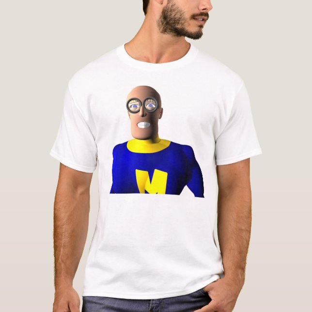 T-shirt Nerdy Super Hero (Devant)