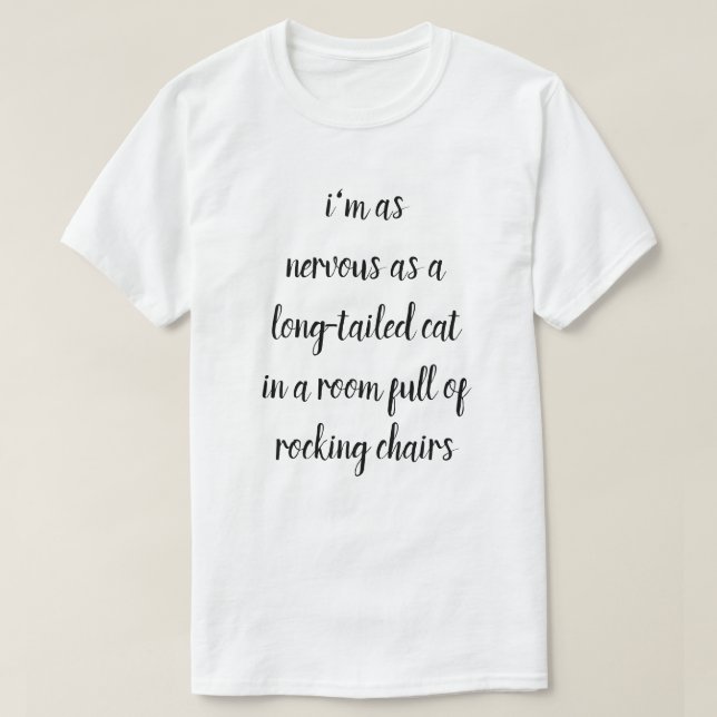 T-shirt nerveux (Design devant)