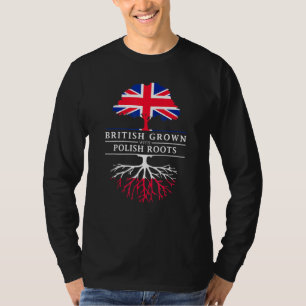 T-shirt Nés Britanniques Avec Des Racines Polonaises - Pol