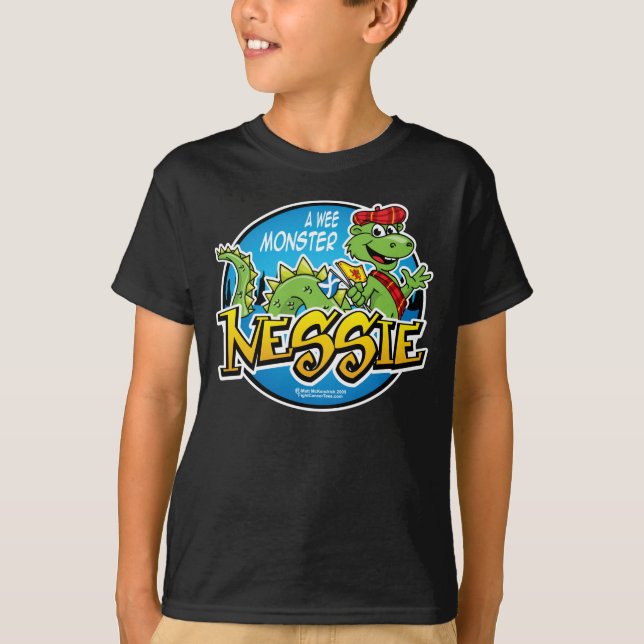 T-shirt Nessie : Un monstre petit (Devant)
