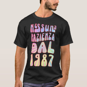 T-shirt Nessuna Pazienza Dal 1987 36 Ani Compleanno Retrò