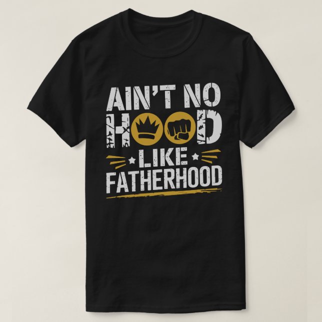 T-shirt N'est pas un trou comme la paternité - Drôle papa (Design devant)