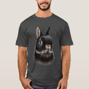 T-shirt , Netherland Nwarf Rabbit Bust, Bunny mignon