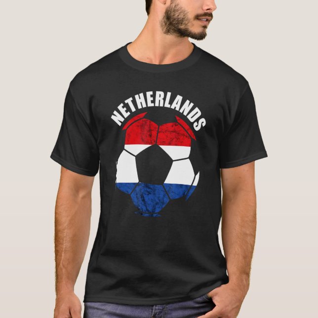 T-shirt Netherlands Dutch Pride Netherlands Soccer Player  (Devant)