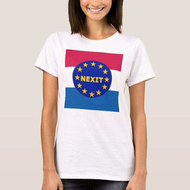 T-Shirt Netherlands Flag EU Nexit (Front)