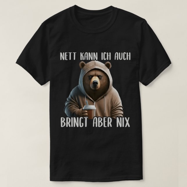 T-shirt Nett Kann Ich Auch Bringt Aber Nix, Evil & Grumpy (Design devant)