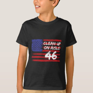 T-shirt Nettoyage dans l'allée 46 Drôle d'anti-biden Répub
