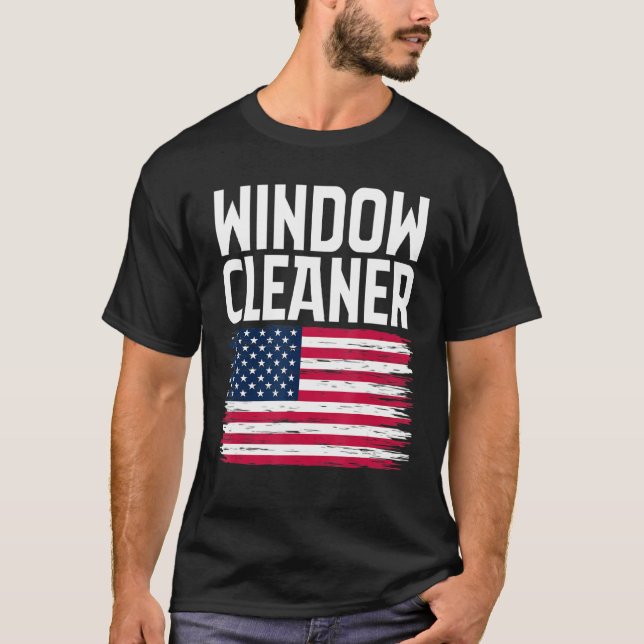 T-shirt Nettoyage de fenêtre 70 (Devant)