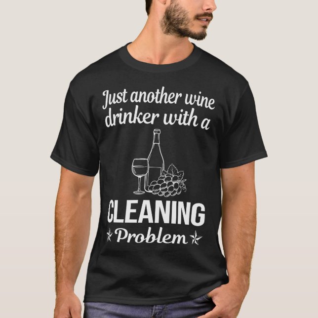 T-shirt Nettoyage des boissons à vin (Devant)