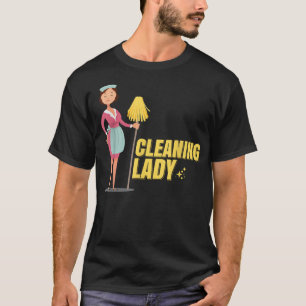 T-shirt Nettoyage Lady Aide domestique Nettoyage Salle de