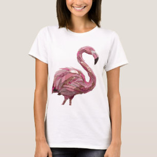 T-shirt Nettoyer Argent PINK FLAMANT Déclaration Design