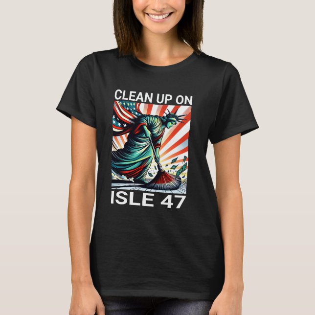 T-shirt Nettoyer Sur L'Île 47 (Devant)