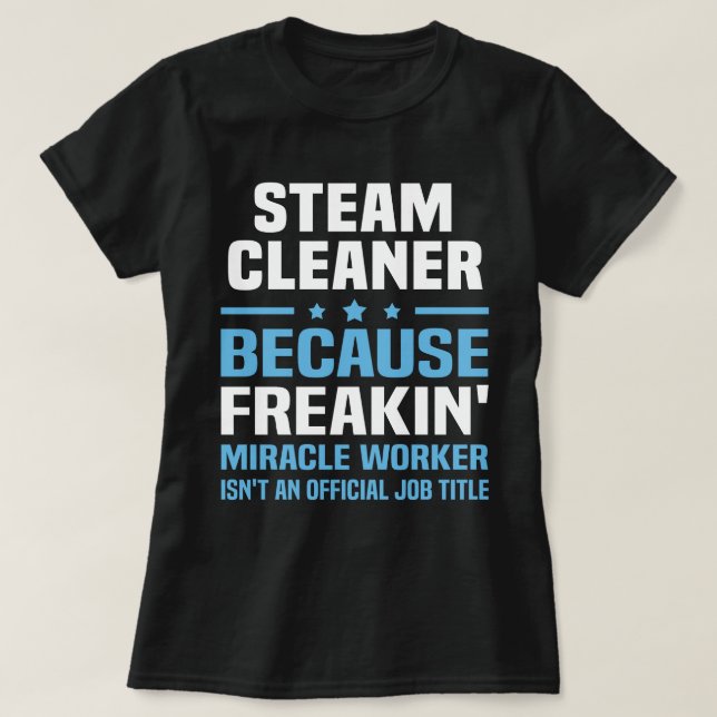 T-shirt Nettoyeur à vapeur (Design devant)