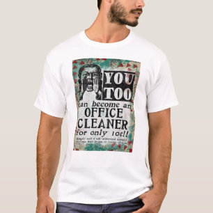 T-shirt Nettoyeur de bureau - Funky Vintage Retro